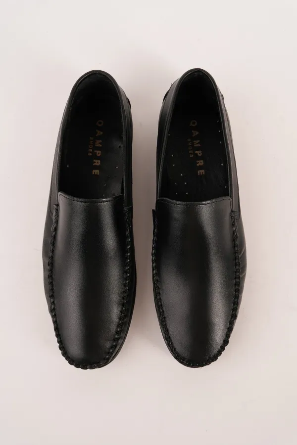 Muggo WILLS Genuine Leather Laceless Men's Casual Classic Loafer Shoes