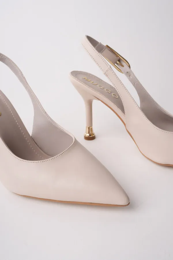 Escarpins à bout pointu et dos ouvert pour femmes Muggo CHIC