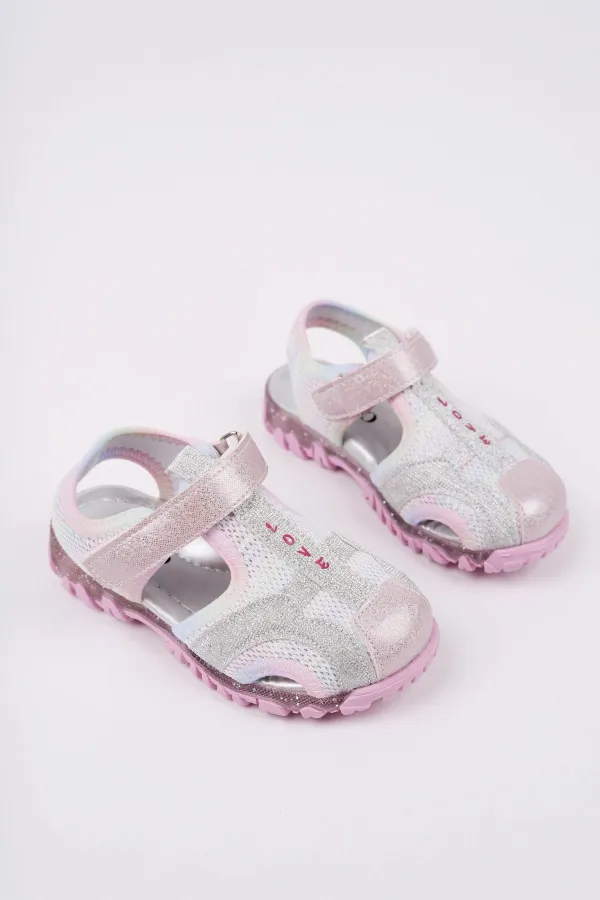 Muggo SLYVESTER Günlük Önü Kapalı Cırtlı Unisex Çocuk Sandalet