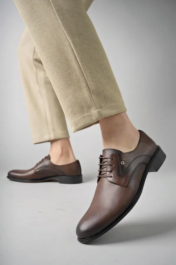 Muggo H0143 Chaussures décontractées classiques pour hommes en cuir véritable, garanties