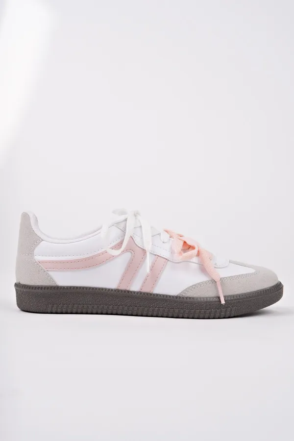 Muggo RETRO Çift Bağcıklı Günlük Kadın Sneaker Spor Ayakkabı