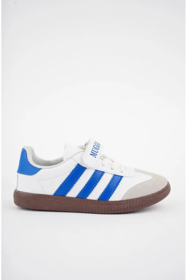 Muggo OLAF Garantili Günlük Ortopedik Bağcıklı Ve Cırtlı Çocuk Sneaker Spor Ayakkabı