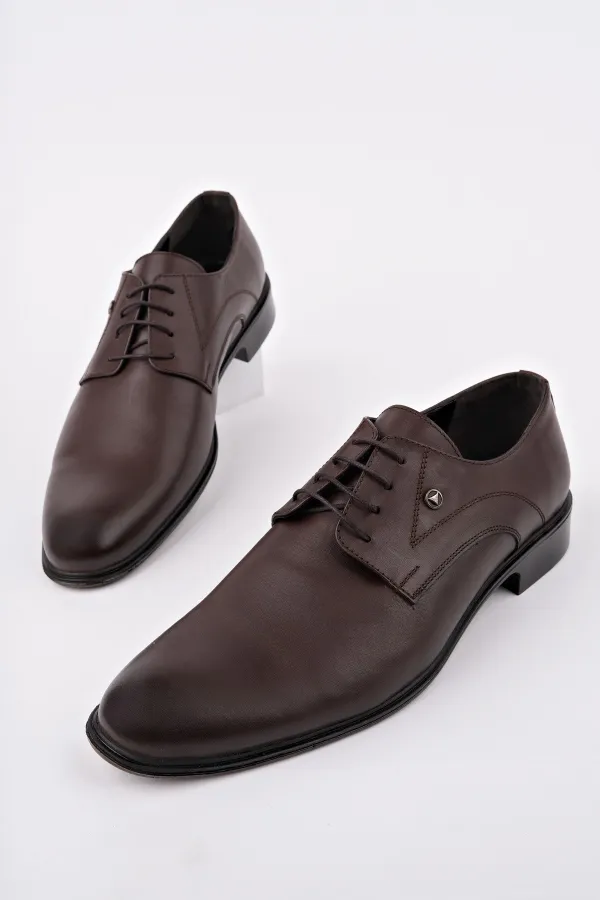 Chaussures classiques pour hommes Muggo H043 en cuir véritable