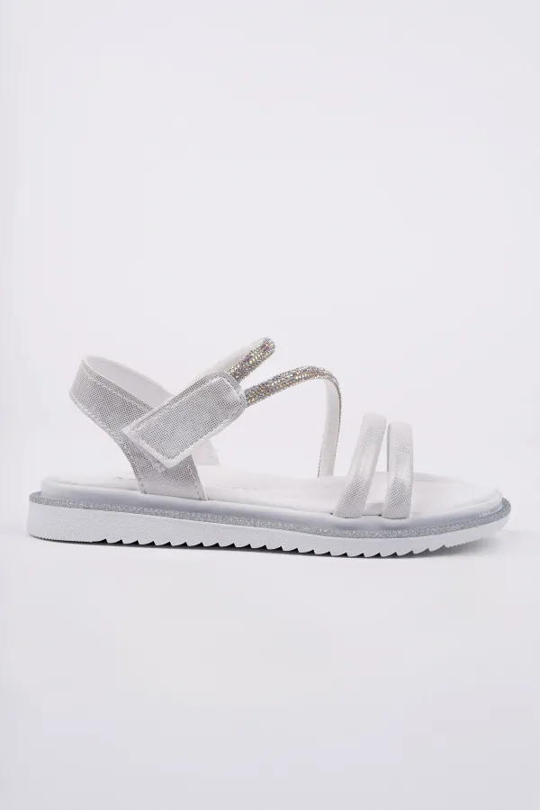 Sandales décontractées à scratch et paillettes Muggo MQUEEN pour filles