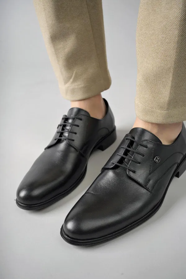 Muggo H0143 Chaussures décontractées classiques pour hommes en cuir véritable, garanties