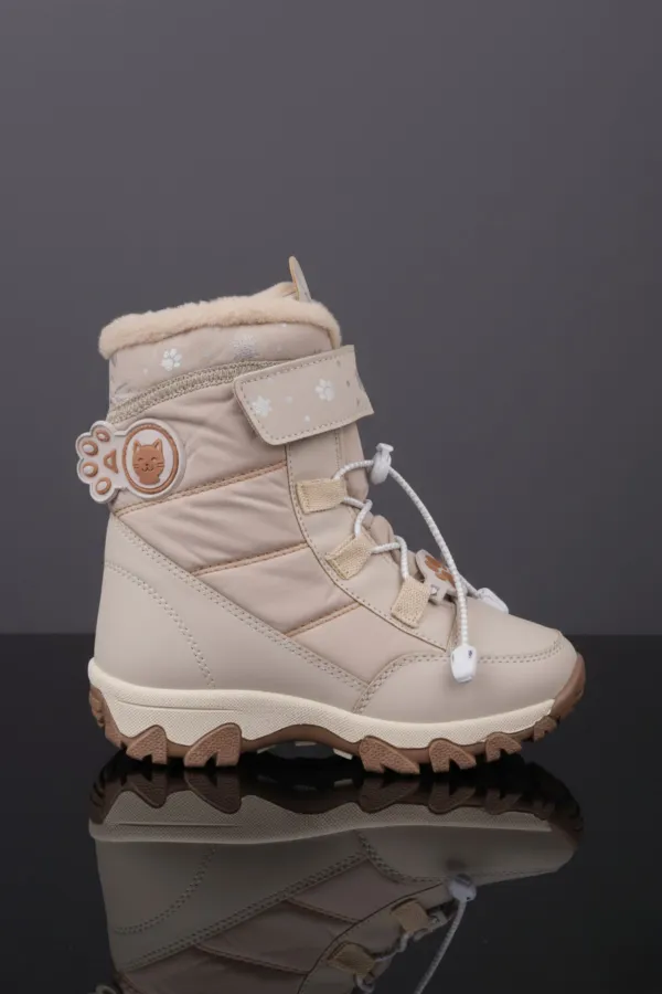 Bottes pour filles Muggo RAGYER à lacets et velcro, doublées de fourrure