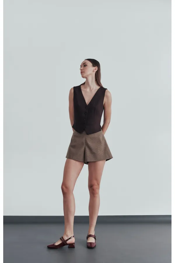 Muggo JANE Garantili Arkası Açık Kare Burunlu Kadın Günlük Kısa Topuklu Ayakkabı