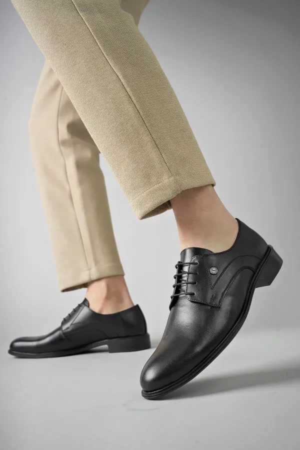 Muggo H0143 Chaussures décontractées classiques pour hommes en cuir véritable, garanties