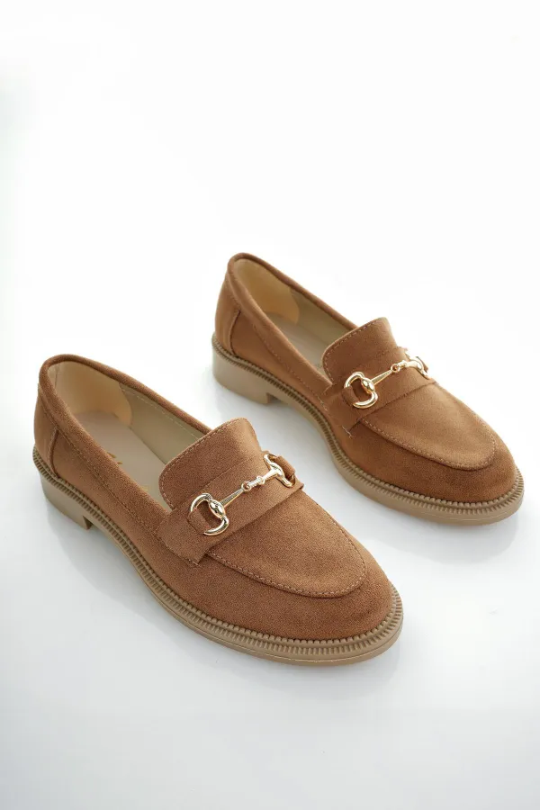 Muggo SUSSIE Guaranteed Metal Buckle Women's Loafer Casual Shoes