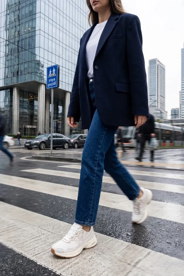 Muggo HYNEX Women's Thick Sole Lace-up Casual Sneaker Sports Shoes