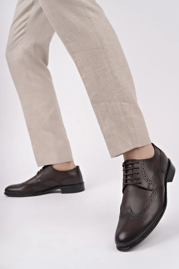 Chaussures classiques pour hommes Muggo H046 en cuir véritable