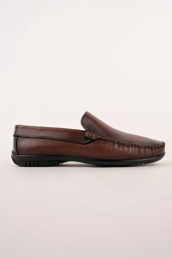 Muggo WILLS Genuine Leather Laceless Men's Casual Classic Loafer Shoes