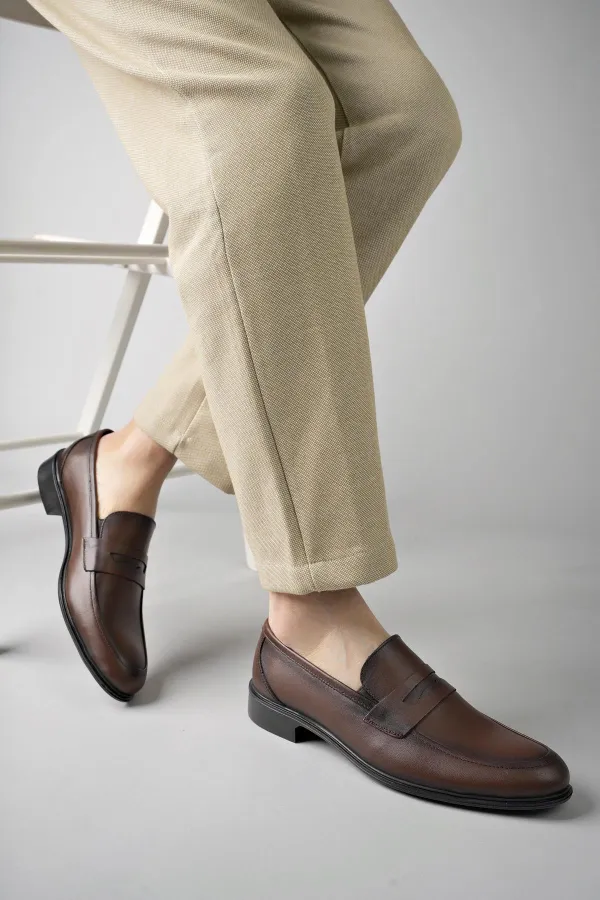 Muggo H0140 Chaussures décontractées classiques pour hommes en cuir véritable, garanties