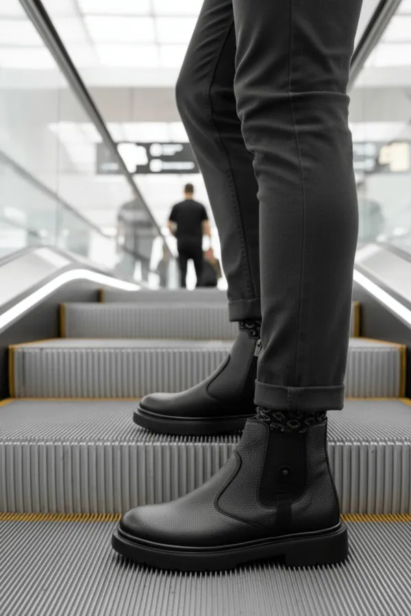 Muggo GERALT Fermuarlı İçi Kürklü Erkek Kışlık Bot