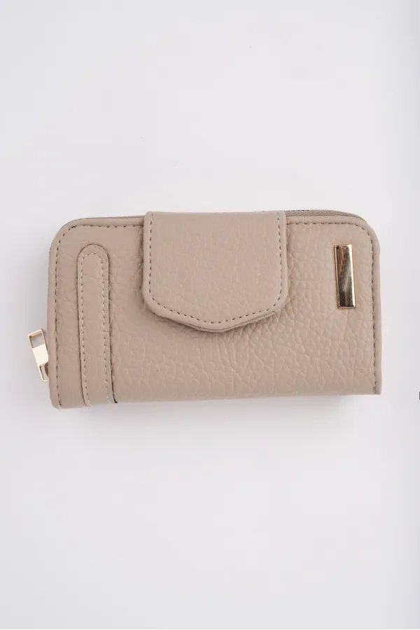 Muggo CHEKO Bozuk & Kağıt Para Bölmeli Fermuarlı Kartlık Kadın Cüzdan