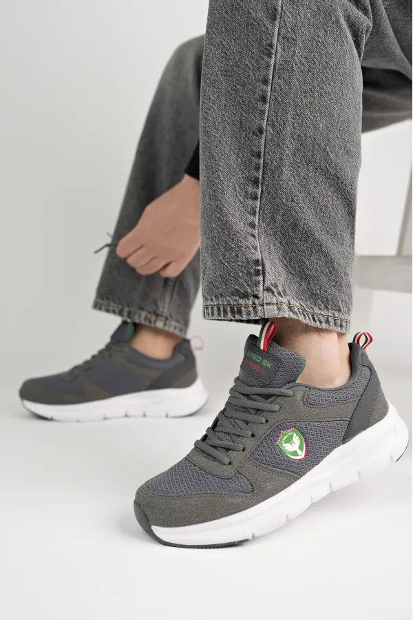 Chaussures de sport orthopédiques décontractées à lacets pour hommes Amed Spor HURCAZH