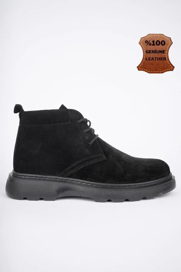 Bottines Chelsea pour homme Muggo HENRY, en cuir véritable, à lacets et semelle confortable, garanties.