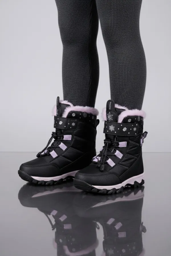 Muggo RAGYER İçi Kürklü Bağcıklı ve Cırtlı Kız Çocuk Bot