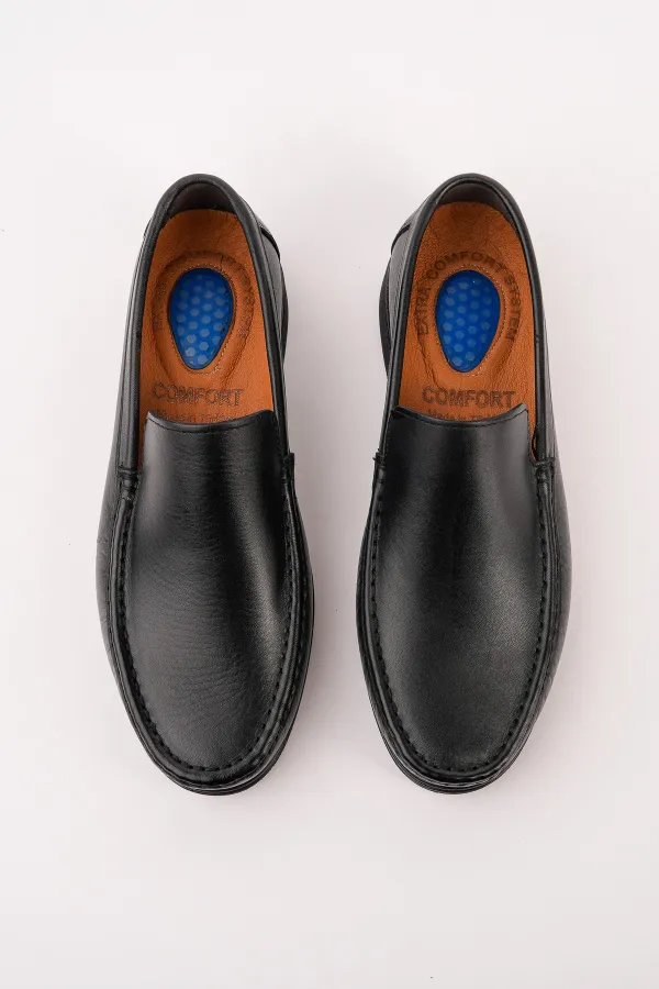 Muggo WINSOR Genuine Leather Laceless Comfortable Sole Men's Casual Classic Loafer Shoes