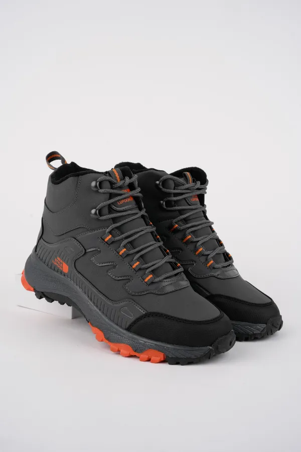 Bottes d'hiver unisexes Muggo ICELAND, garanties, pour la randonnée et les activités de plein air, à lacets et fermeture éclair latérale.