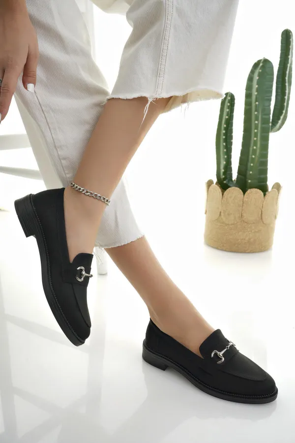 Mocassins décontractés pour femmes Muggo SUSSIE avec boucle métallique garantie