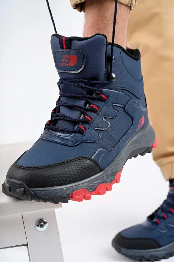 Bottes d'hiver unisexes Muggo Alaska, garanties pour la randonnée en plein air, à lacets et fermeture éclair latérale.