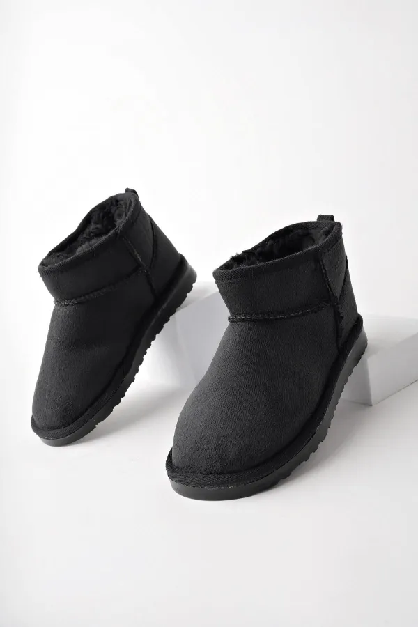 Bottines Muggo SNOW Guaranteed pour enfants, unisexes, à semelle épaisse et doublure en fourrure, idéales au quotidien.