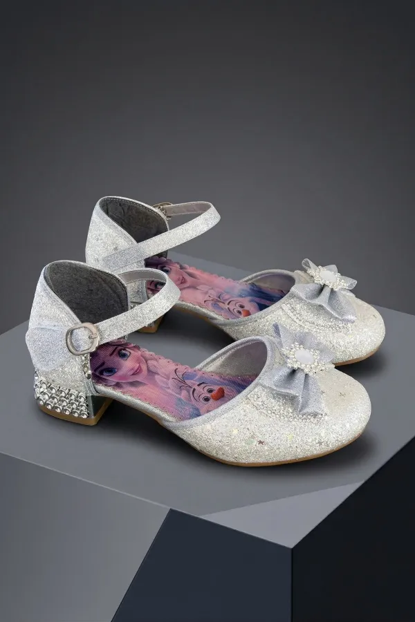 Chaussures habillées à talons hauts pour filles Muggo DIANCIE avec nœud pailleté