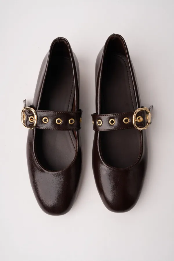 Ballerines Muggo DAISIE pour femmes avec boucle dorée