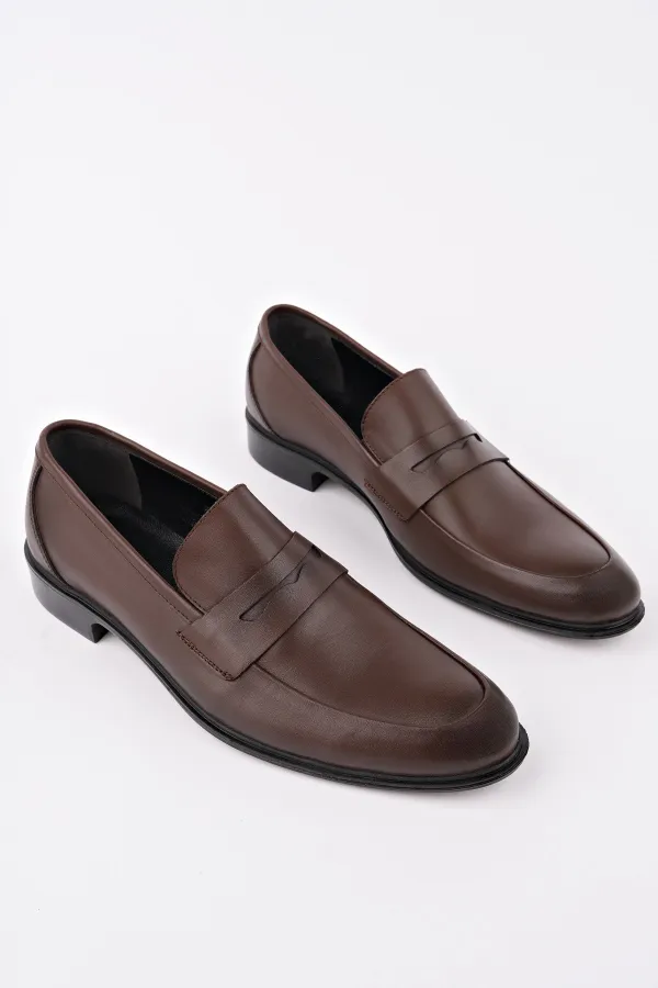 Chaussures classiques pour hommes Muggo H040 en cuir véritable