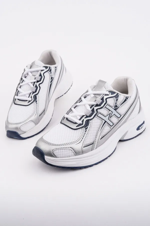 Muggo HYNEX Women's Thick Sole Lace-up Casual Sneaker Sports Shoes