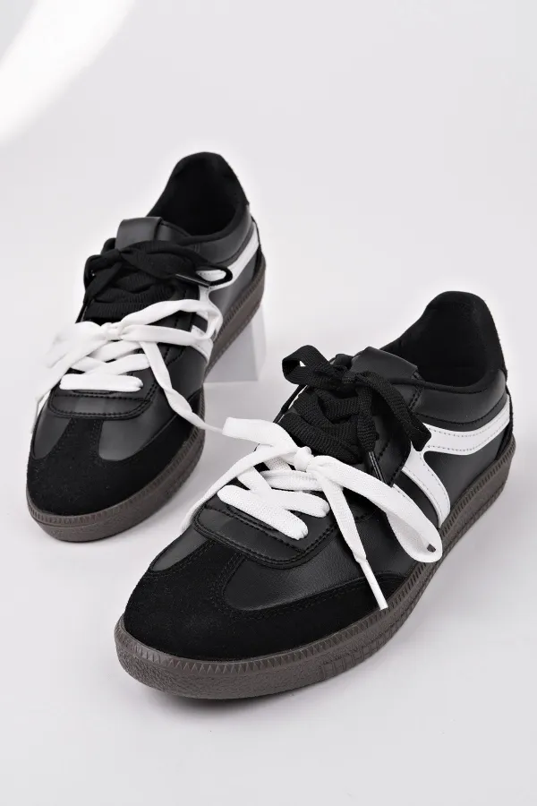 Muggo RETRO Çift Bağcıklı Günlük Kadın Sneaker Spor Ayakkabı