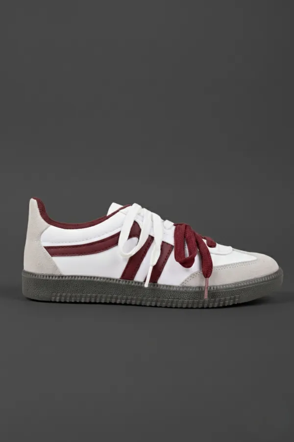 Muggo ETRO Çift Bağcıklı Günlük Kadın Sneaker Spor Ayakkabı