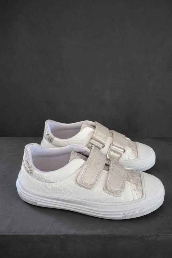 Chaussures de sport décontractées à paillettes et à scratch Muggo ORIELLA pour filles