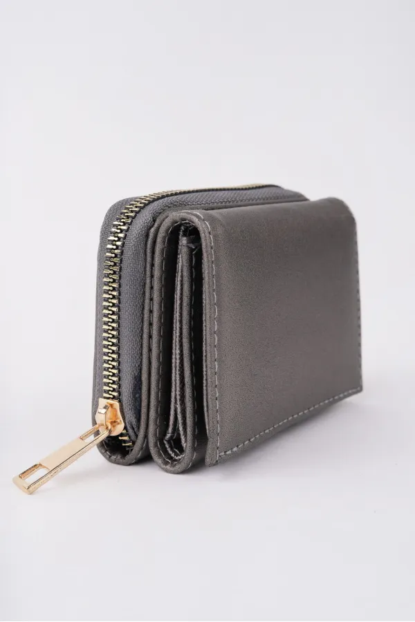 Muggo LITTLE Women's Wallet with Coin & Paper Money Compartment and Zippered Card Holder