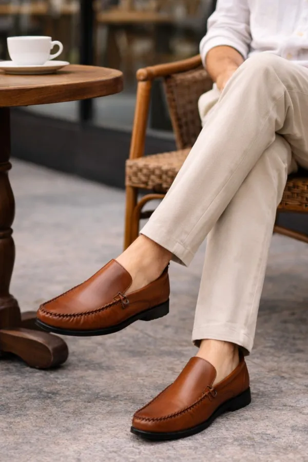 Muggo WILLS Genuine Leather Laceless Men's Casual Classic Loafer Shoes Muggo WILLS Genuine Leather Laceless Men's Casual Classic Loafer Shoes