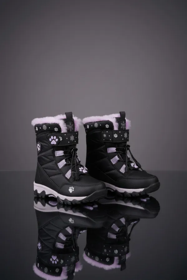 Muggo RAGYER İçi Kürklü Bağcıklı ve Cırtlı Kız Çocuk Bot