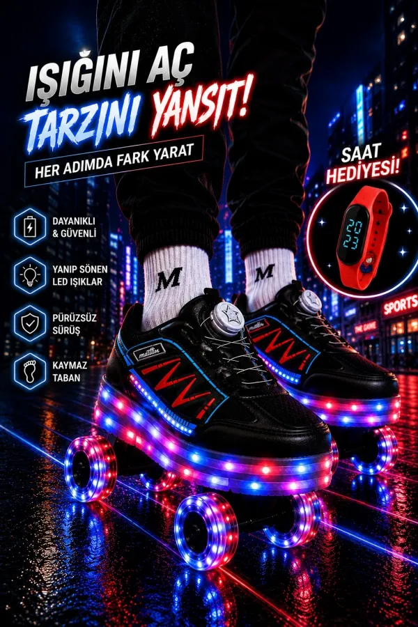 Muggo SKATE Kids' Light-Up Roller Skates/Sneakers Muggo SKATE Kids' Light-Up Roller Skates/Sneakers