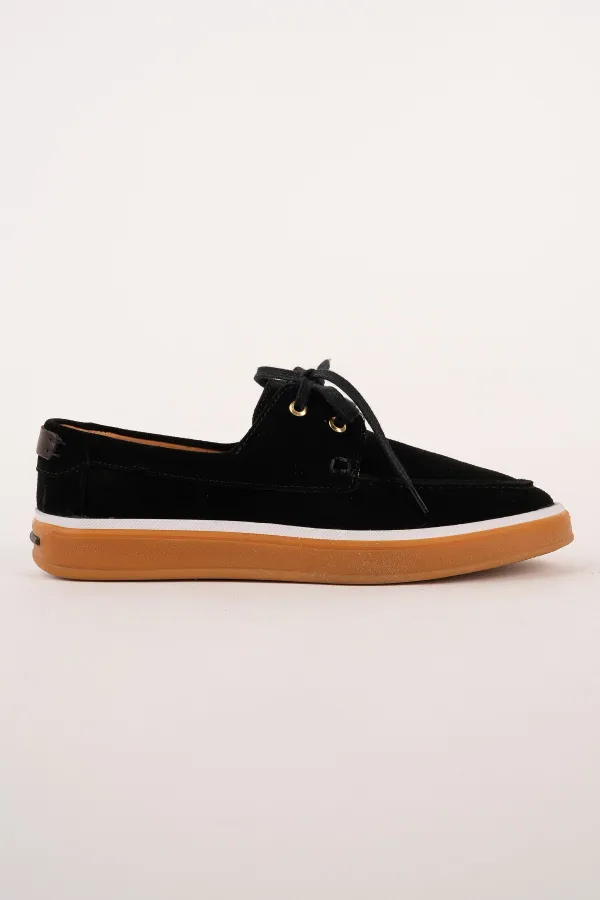 Muggo CRAFT Genuine Suede Leather Lace-up Men's Casual Loafer Shoes