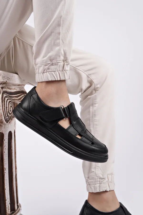 Muggo Oliver Guaranteed Men's Casual Classic Genuine Leather Comfortable Orthopedic Sandals