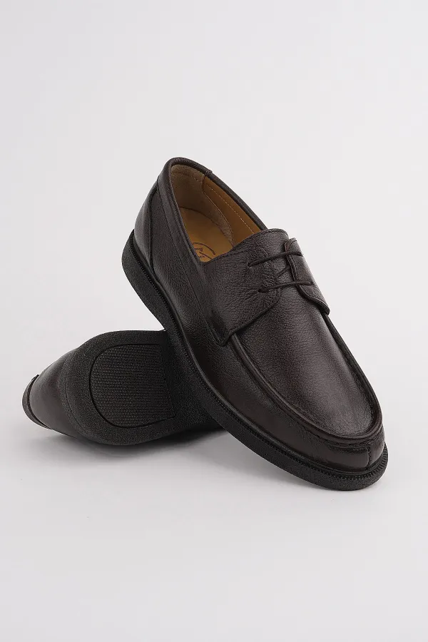 Chaussures décontractées classiques pour hommes Muggo FATHER en cuir véritable, à lacets et semelle confortable