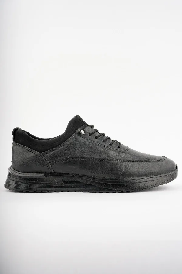 Muggo GRATUIT Garantie Chaussures orthopédiques confortables et classiques décontractées pour hommes en cuir véritable