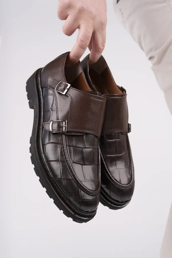 Chaussures orthopédiques décontractées pour hommes Muggo DIEGO Classic en cuir véritable