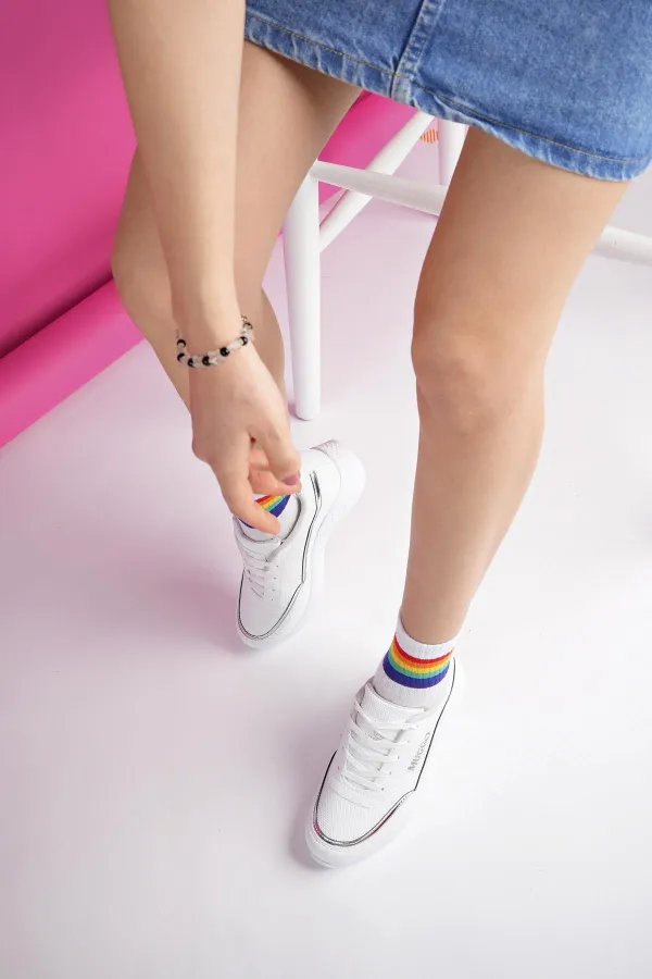 Chaussures de sport orthopédiques décontractées à lacets pour femmes Muggo Happy Guaranteed, élégantes et confortables