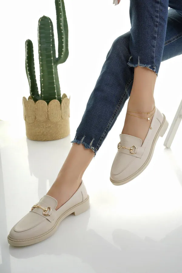 Mocassins décontractés pour femmes Muggo SUSSIE avec boucle métallique garantie