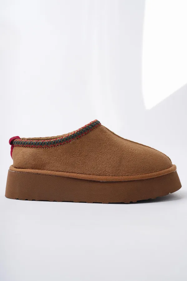 Muggo LING Guaranteed Thick Sole, Fur Lined, Round Toe Women's Slippers