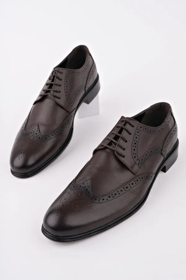 Chaussures classiques pour hommes Muggo H046 en cuir véritable