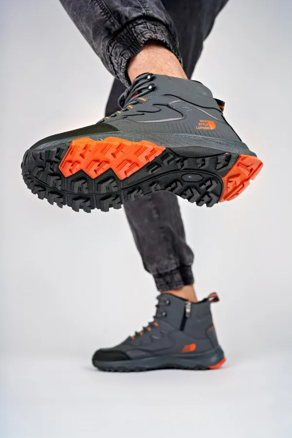 Bottes d'hiver unisexes Muggo Alaska, garanties pour la randonnée en plein air, à lacets et fermeture éclair latérale.