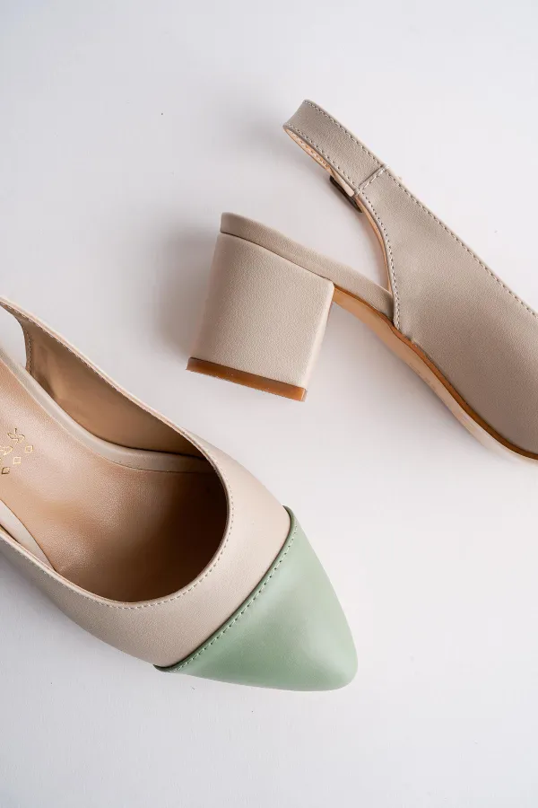 Muggo SHARON Garantili Kadın Günlük Topuklu Ayakkabı