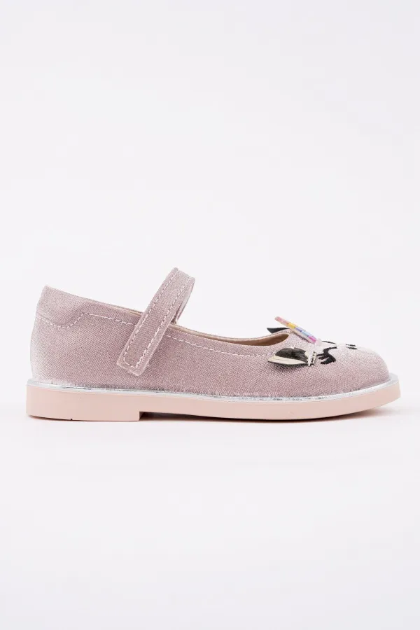 Muggo PATY Cırtlı ve Simli Günlük Kız Çocuk Babet